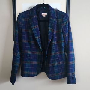 Merona Plaid blazer size 4